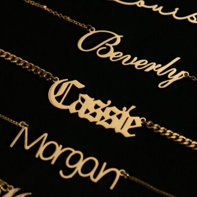 Personalized Name Necklaces, Custom Gold Name Necklace, Script Name Necklace, Mothers Day Jewelry, Gift for Her, Wedding Gift for Bridesmaid - Image 4