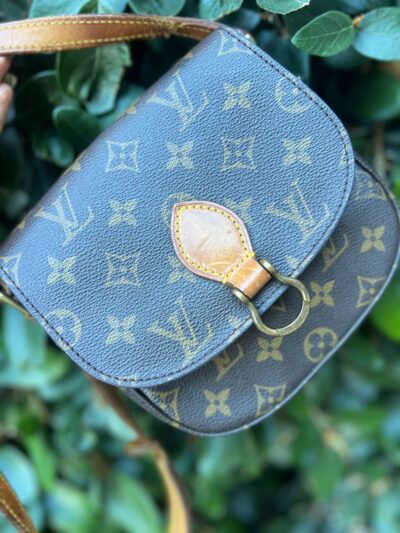 Authentic LOUIS VUITTON Handbag Saint Cloud PM Shoulder / Crossbody Bag -Vintage Pre owned- louis vuitton Purse - Date Code lv 884 - Image 2