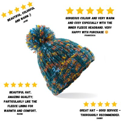 Winter hat for the outsiders | Warm stylish and sustainable | Recycled | colourful beanie | soft cozy hat - Image 5