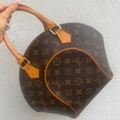 Authentic LOUIS VUITTON Handbag Ellipse pm- LV Monogram Brown Canvas - Vintage Amazing Condition louis vuitton Purse -  code MI0070 - Image 2