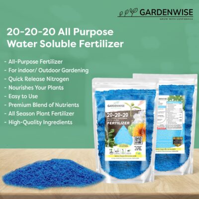 Gardenwise 20-20-20 All Purpose Fertilizer - Indoor, Outdoor Plants, Lawn, Garden - Water Soluble Plant Food - Image 4