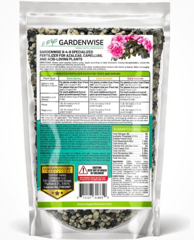 GARDENWISE 8-4-8 Acid Loving Plant Food: Azalea, Camellia, Hydrangea Fertilizer - 4lb - Image 3