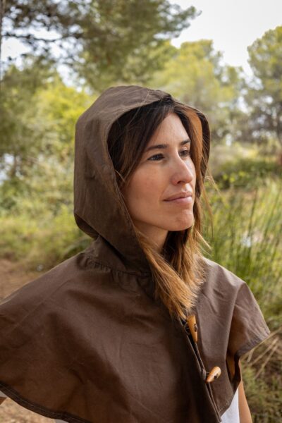 The Oilskin Hood - Perfect Hood for Bushcraft Jackets and Outdoor Activities. A handy companion for rainy weather, hunting, hiking and LARP - Image 3