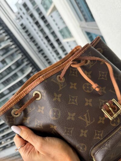 Authentic LOUIS VUITTON Montsouris PM Backpack lv monogram Pre owned Vintage made in France SP0091 - Image 4