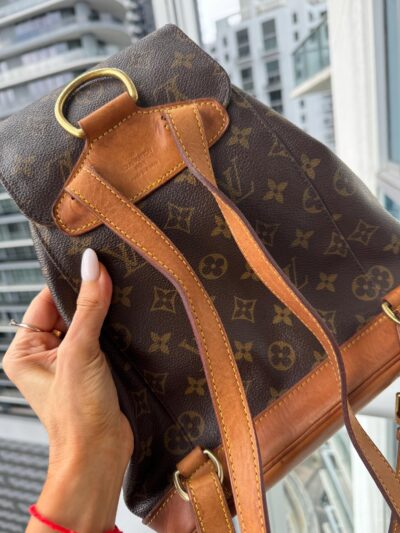 Authentic LOUIS VUITTON Montsouris PM Backpack lv monogram Pre owned Vintage made in France SP0091 - Image 3