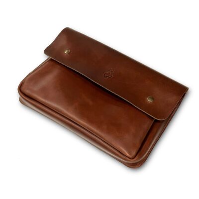 Bushcraft Leather Portfolio - Premium Organizer for Field Notes, Knives & Tools - Handmade Gift