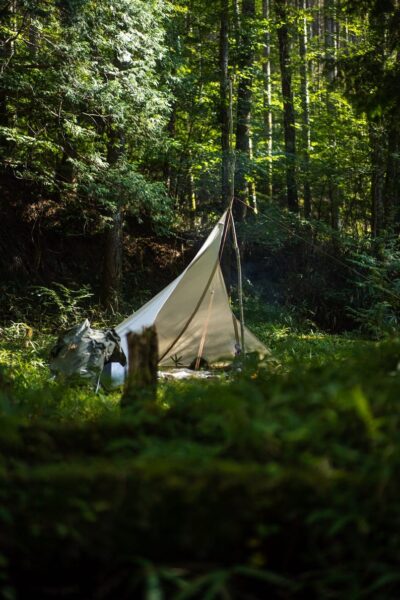 Finnish Loue Tent: a Bushcraft Canvas Tent - Traditional Bushcraft and Camping Tent with Organic Cotton Canvas. Rain-proof and Rot-resistant