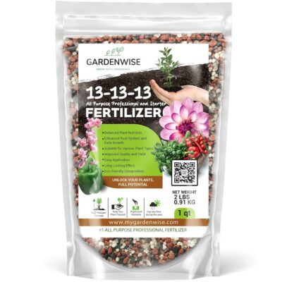 GARDENWISE 13-13-13 All-Purpose Fertilizer - Flowers, Veggies, Trees & Lawns