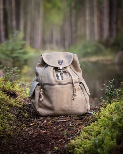 Vintage Hiking Backpack - Adventure Beige Backpack - Vintage Canvas Backpack - Backpack for adventures - Recycled Backpack - gift for hiker