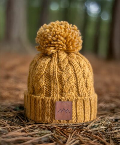 Mustard winter beanie for women - warm winter hat - women beanie hat - yellow winter beanie - winter hiking beanie - Gift for friend