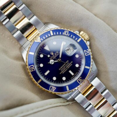 Rolex Submariner 16613T Blue Dial Steel & Gold Watch | Pre-Owned | Excellent Condition - Image 2