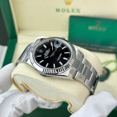 Rolex Datejust 41 Black Dial Steel Watch 126334 - Authentic & Certified - Image 4